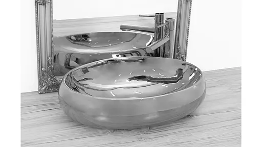 Умывальник Rea Melania silver накладной серебристый REA-U0423, Хром - фото 2