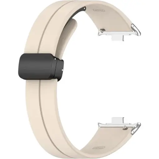 Ремешок DK CDK Silicone Sport Magnetic для Xiaomi Redmi Watch 4 (017766) (ivory / black)