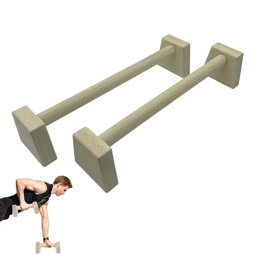 Паралетсы, упоры для отжимания деревянные Wood Gym Push Up NE-WD-50 из бука 50 см 2 шт - фото 3