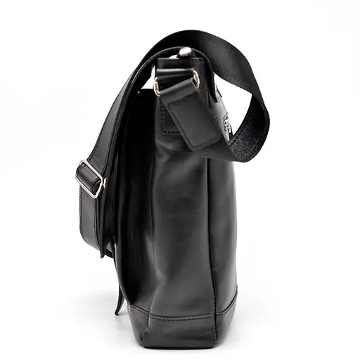 Кожаная мужская сумка через плечо TARWA 33х27.5х8 см sum0025864 - фото 5