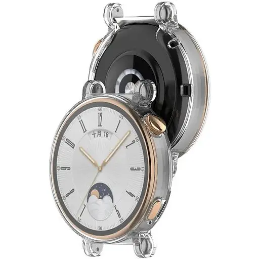 Чехол-накладка DK Silicone Face Case для Huawei Watch GT 4 41mm (clear) - фото 2