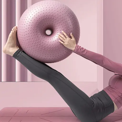 М’яч фітнес, BT-SFB-0012, 900 г, 45 см, пончик-їжак (В асортименті) - фото 3