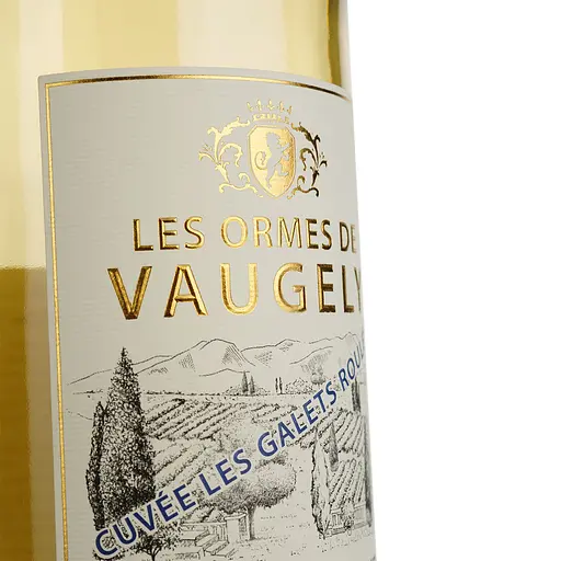 Вино Les Ormes De Vaugely Les Galets Roules Chardonnay Viogner IGP Pays D'Oc, белое, сухое, 0,75 л - фото 5