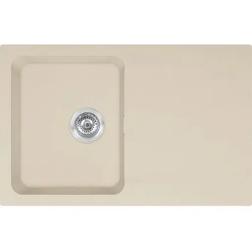 Кухонная мойка Franke Orion OID тектонайт, прямоугольная, с крылом, 780х500х180мм, чаша - 1, врезная, бежевый