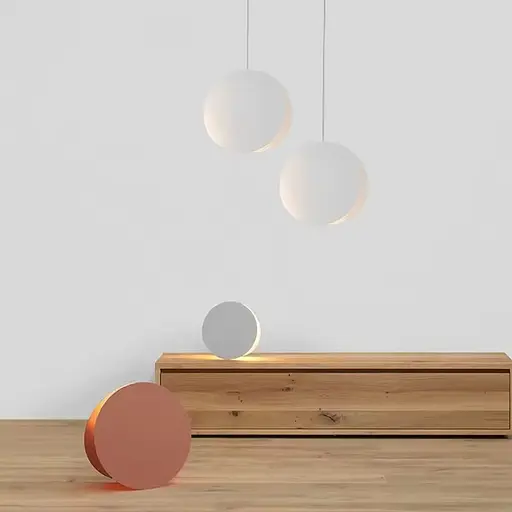 Підвісний білий світильник з мінімалістичним дизайном | Line F | Арт. D330 WT - фото 1