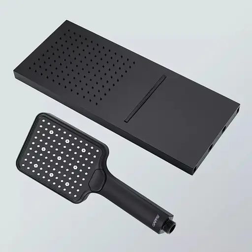 Душова система прихованного монтажу Gappo G7107-76, Чорний матовий - фото 4