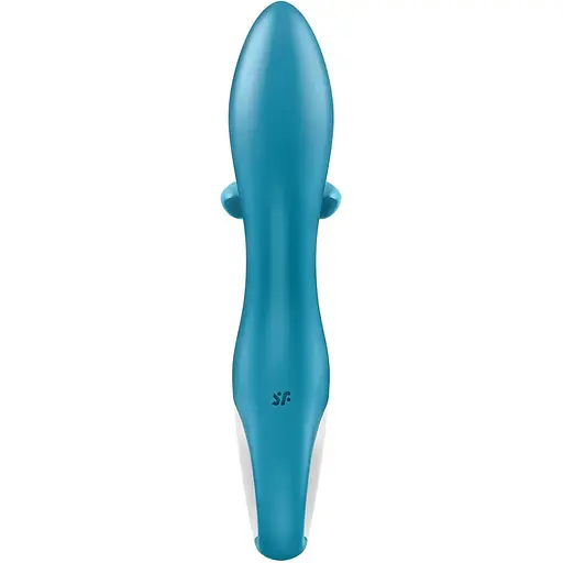 Вибратор-кролик с тройным отростком Satisfyer Embrace me Turquoise - фото 6