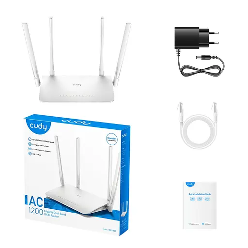 WiFi 5 Mesh-маршрутизатор Cudy WR1300 двухдиапазонный гигабитный AC1200 (73-00513) - фото 4