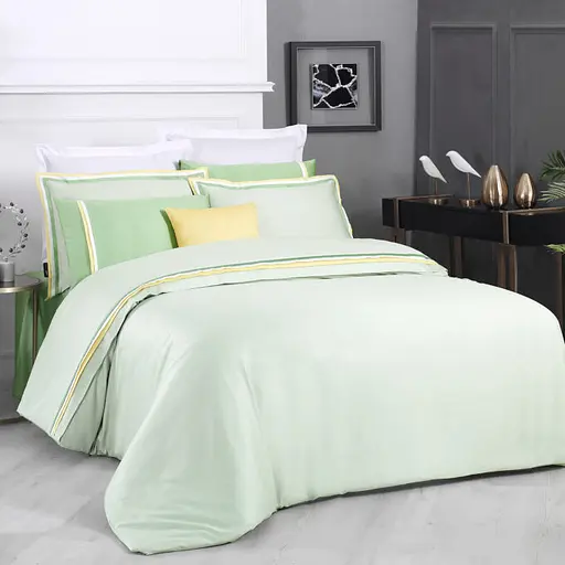 Постільна білизна Minsk Yesil-Sari Сатин Преміум Sarev pbe0052219 - фото 1