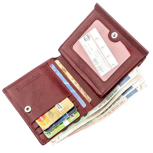 Кожаный женский кошелек ST Leather 10х10.5 см acs0015133 - фото 4