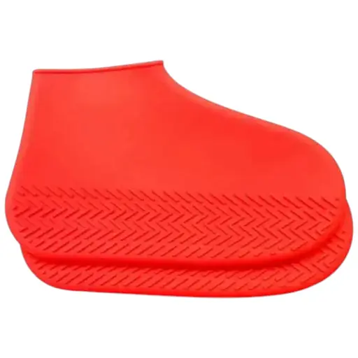 Багаторазові бахіли-чохли для взуття Kidigo силіконові від води та бруду S Red (kz236)