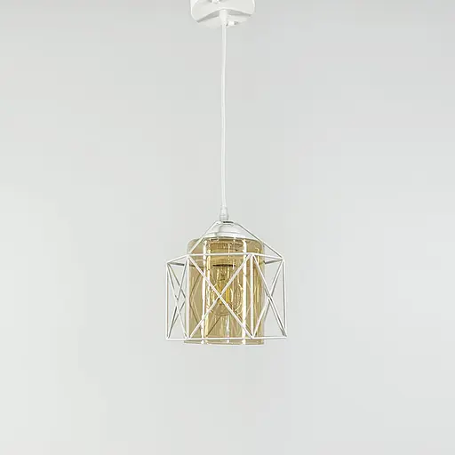 Світильник підвісний в білому корпусі з скляним плафоном Line.F Колір плафона Графітовий - фото 6