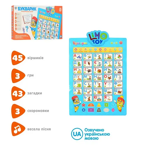 Дитячий розвиваючий плакат 7031 UA-CP українською мовою - фото 2
