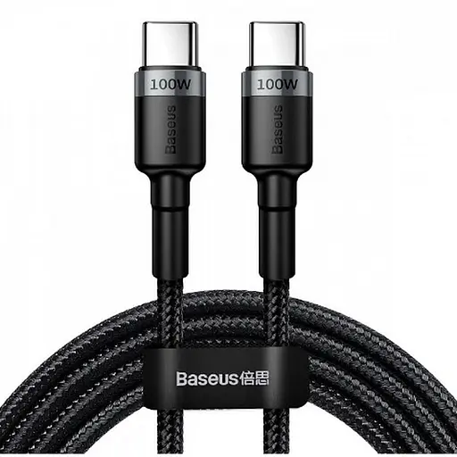 Кабель Baseus Cafule Type-C to Type-C Cable PD 2.0 100W (2m) gray black