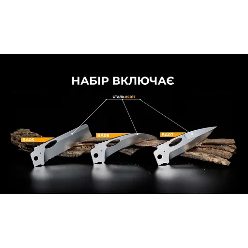 Набор сменных клинков Roxon BA05; BA06; BA07 3in1 для S501U S502U S802 - фото 15