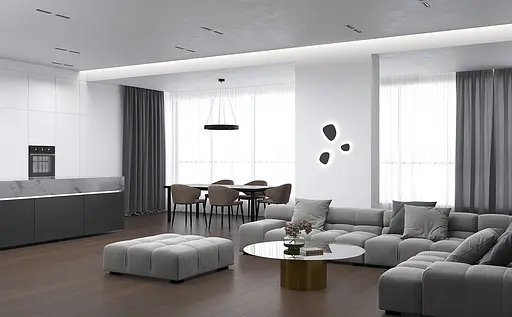 Настенный светильник Skarlat RWLB105 15W BK 4000K - фото 4