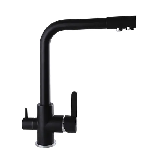 Змішувач для кухні під осмос Globus Lux GLLR-0444-10-BB Чорний матовий - фото 4