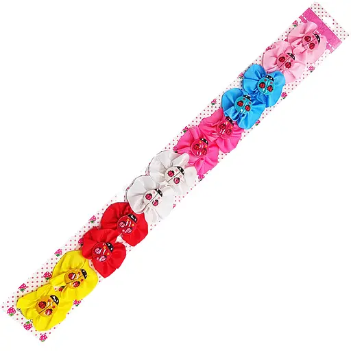 Дитячі резинки для волосся Божа Корівка La-beauty 0108-125, 6 пар - фото 1