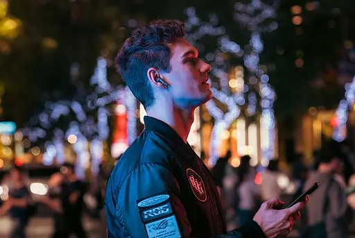 Bluetooth-гарнитура Asus ROG Cetra True Wireless SpeedNova Black (90YH03Y0-BTUA00) - фото 8