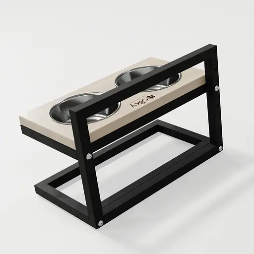 Hollky Flex S — миски на регульованій підставці для маленьких собак (2 × 0.450 л) - фото 4