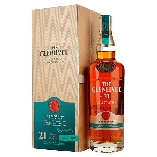 Виски The Glenlivet 21 yo Single Malt Scotch Whisky 43% 0.7 л - фото 2