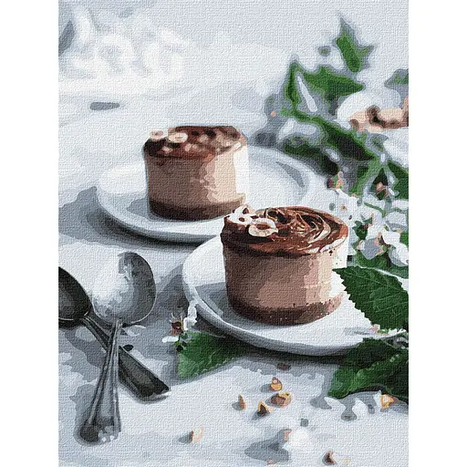 Картина за номерами "Шоколадні тістечка" Ideyka KHO5604 30х40 см