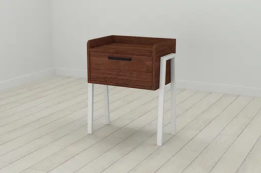 Модульна тумба Ferrum-decor Бетті 540x450x320 метал Білий ДСП Венге 16 мм (FRD-105501) - фото 3