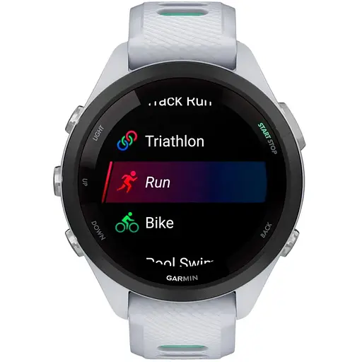 Смарт-часы Garmin Forerunner 265S Black Bezel with Whitestone Case and Whitestone/Neo Tropic Silicone Band 010-02810-54 - фото 4