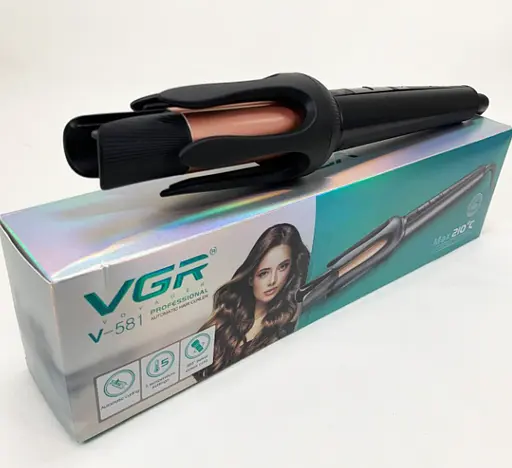 Автоматическая плойка для локонов VGR V-581 стайлер керамика дисплей дисплей 130- 210°C 45 Вт Черная - фото 4