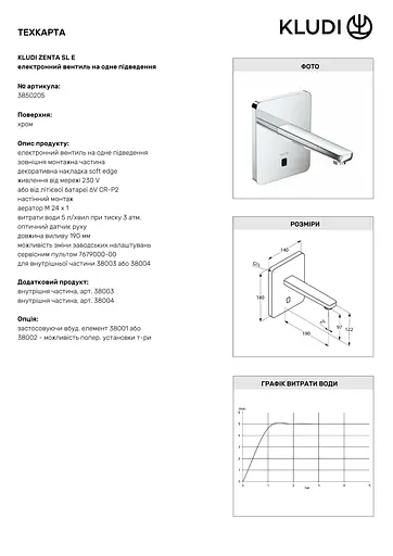Смеситель для умывальника Kludi Zenta 3850205 - фото 3