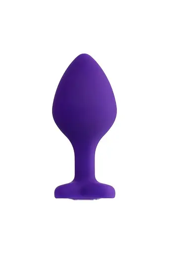 Анальна пробка ToDo Anal Plug Diamond Heart 8 см (фіолетовий) - фото 2