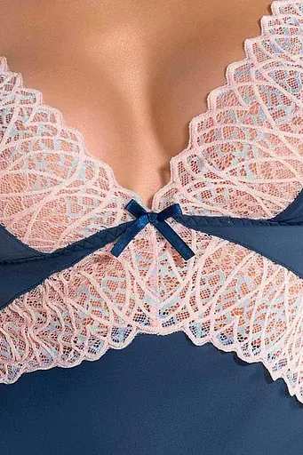 Сорочка та стрінги Casmir Selina L/XL синій - фото 2