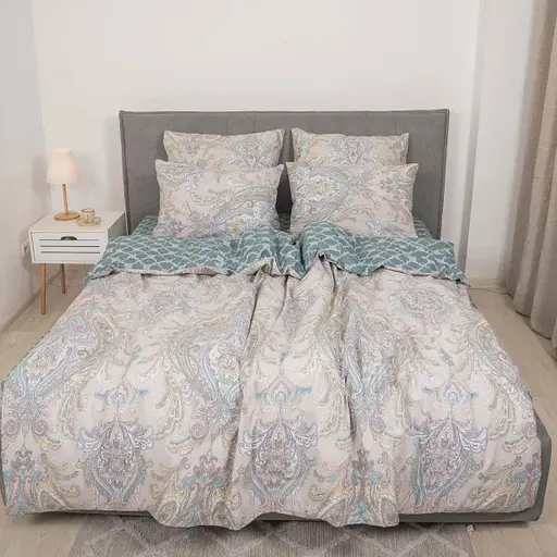 Комплект постільної білизни Viluta полуторний ранфорс 22203 100% бавовна - фото 1