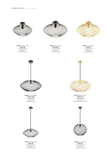 Люстра ORION A8130-BK 1x E27 max 40W Steel A8130-BK Zuma Line - фото 2