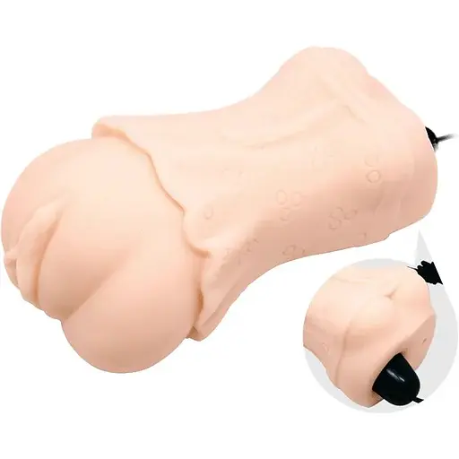 Мастурбатор з вібрацією і технологією вироблення лубриканта Crazy Bull, BM-009199ZK, Телесный - фото 8