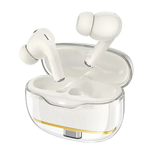 Навушники бездротові Hoco TWS EW54 вакуумні білий - фото 2