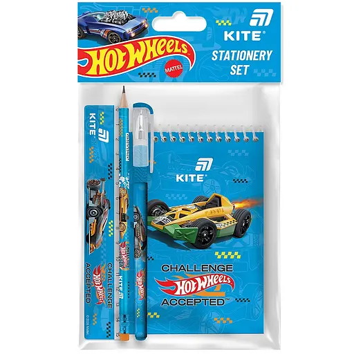 Набір канцтоварів Kite Hot Wheels 4 предмети (HW26-S03) - фото 1