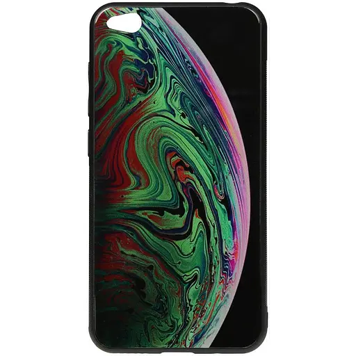 Чехол-накладка Toto Print Glass Space Case Xiaomi Redmi Go Green - фото 1