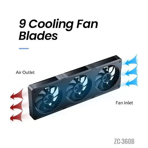 Вентилятор JONSBO ZC-360B 3in1 Black - фото 14