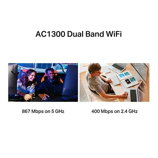 WiFi-адаптер Mercusys WiFi MA30H AC1300, USB (MA30H) - фото 4