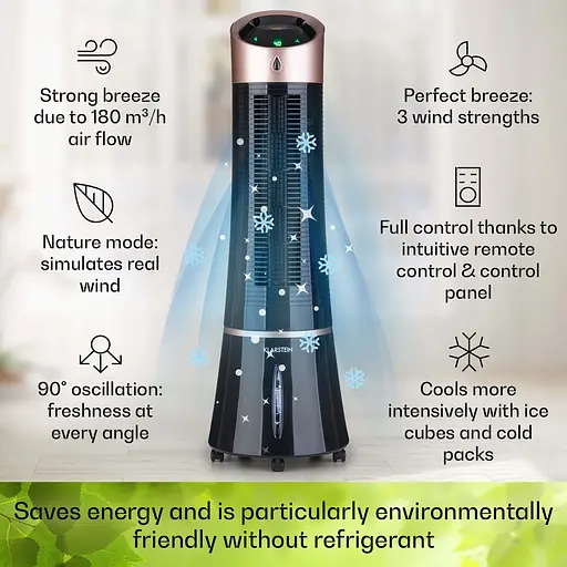 Охладитель воздуха Klarstein Skyscraper Ice 4-in-1 Бронза (10035835) - фото 7