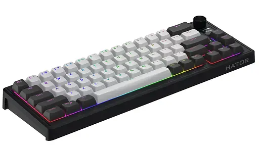 Клавіатура HATOR Skyfall 65 PRO Wireless Silent Switches US Grey Black (HTK4160) - фото 4