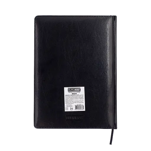 Ежедневник недатированный Buromax Bravo L2U A4 искусственная кожа/поролон 336 страниц черный (BM.20970-01) - фото 4