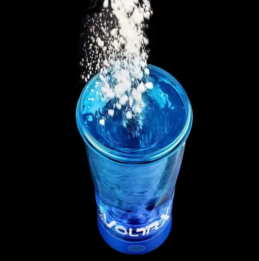 Шейкер спортивний електричний VOLTRX VortexBoost 600 мл. Tritan Blue (Vortex_Blue) - фото 3