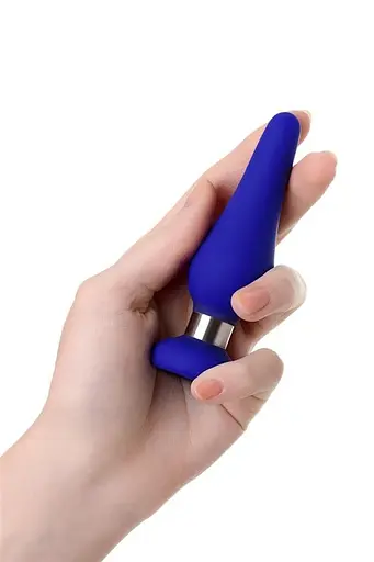 Анальная пробка ToDo Anal Plug Сlassic S 10 см (синий) - фото 2