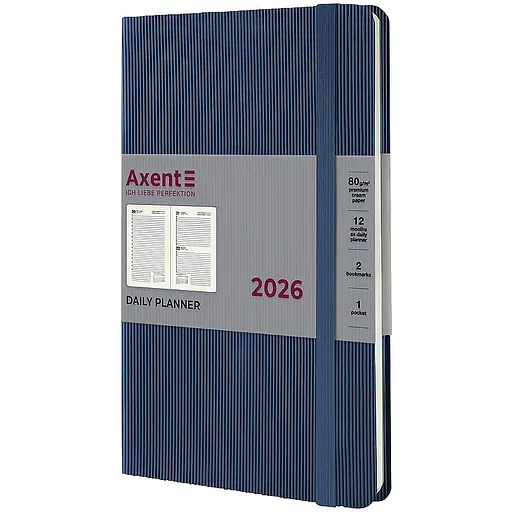Дневник Axent Partner Lines 2026 голубой 145 x 210 мм (8815-26-48-A) - фото 2