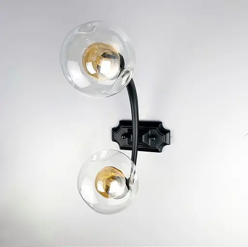 Дизайнерський настінний світильник з подвійним плафоном Line F ZL 1427 - фото 1