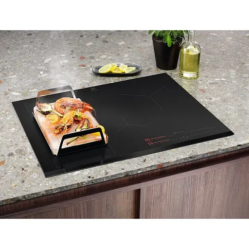 Варильна поверхня індукційна Electrolux 71 см розширена зона датчик кипіння Fry sensor Hob2Hood чорний - фото 2