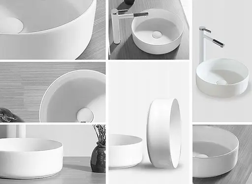 Умивальник Rea Sami накладний білий REA-U1891, Білий - фото 9