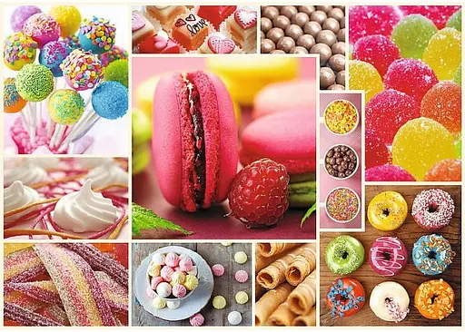 Пазл Trefl Солодощі колаж 1000 ел. (10469) - фото 2